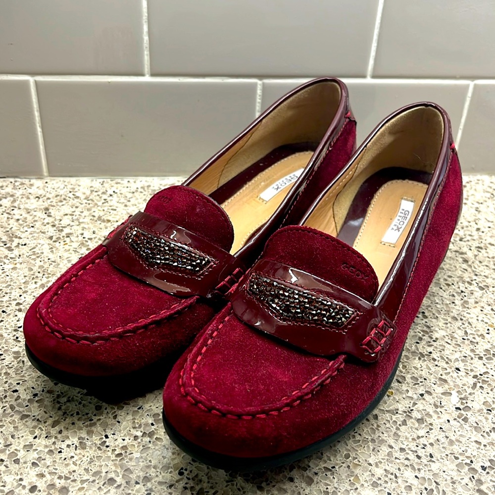 GEOX Respira suede shoes
